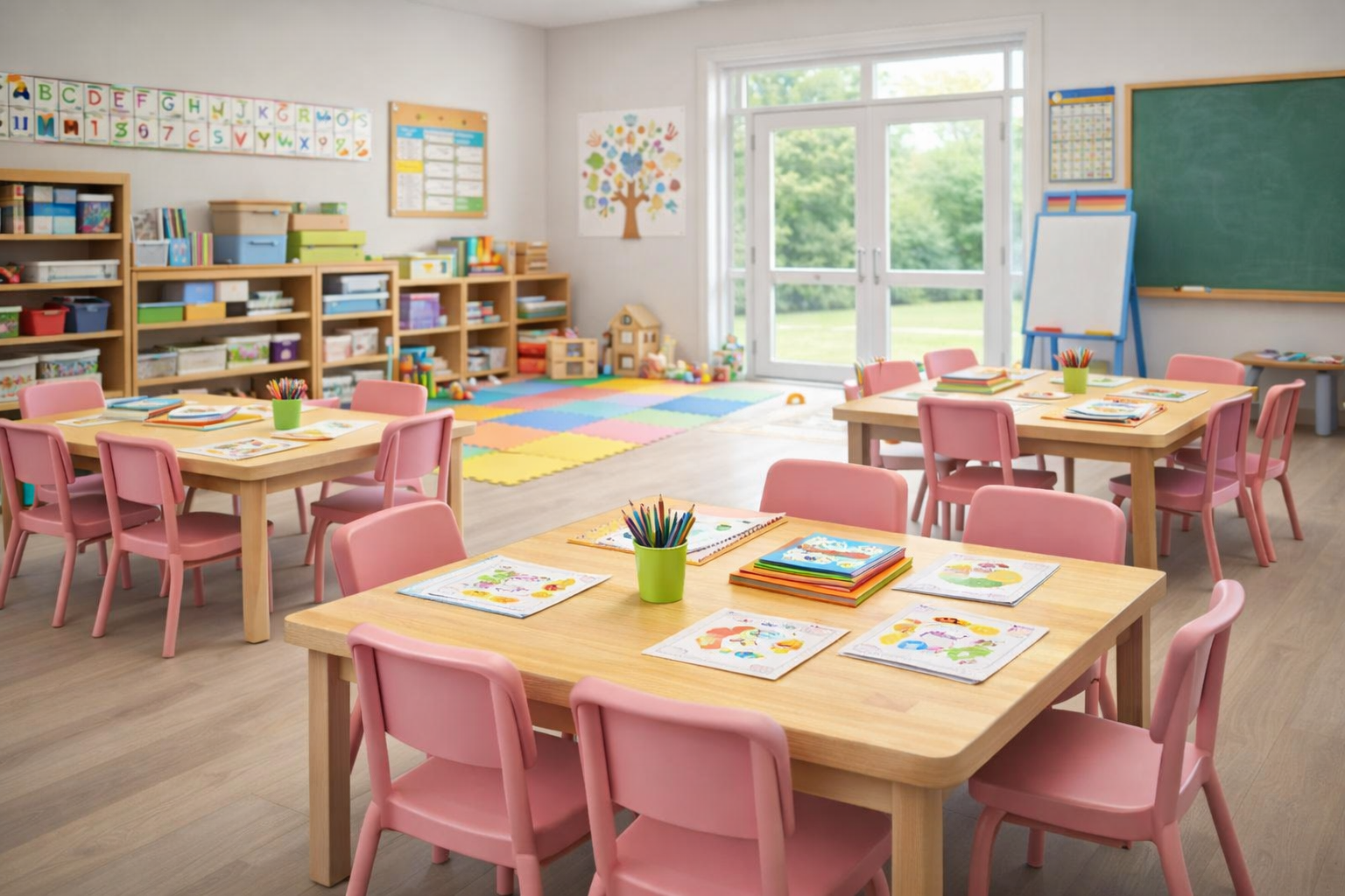 Spacious classrooms at BlueBell Play School